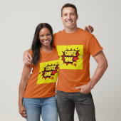 Kaffeezeit mit Cartoon Platsch T-Shirt (Unisex)