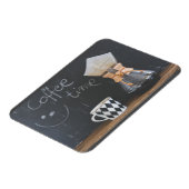 Kaffeezeit mit Cup und Kaffeekanne Magnet (Linke Seite)