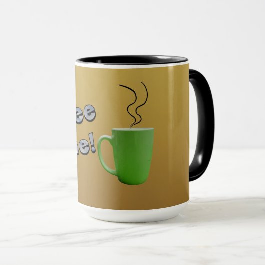 "Kaffeezeit!" Mug Tasse (VorderseiteRechts)