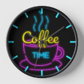 Kaffeezeit Neunuhr Uhr (Vorderseite)