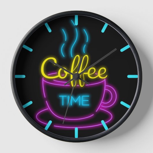 Kaffeezeit Neunuhr Uhr (Vorderseite)