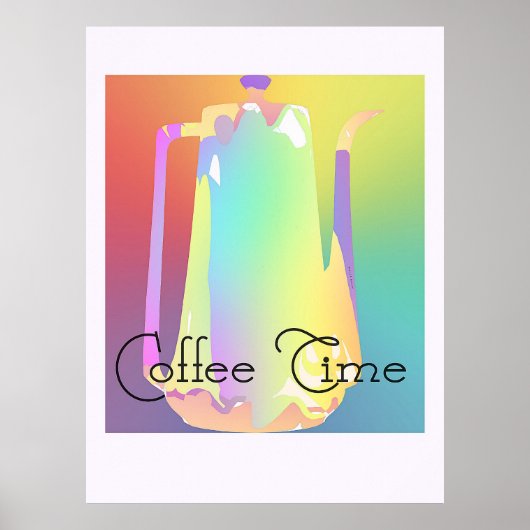 Kaffeezeit Pappkarton Poster (Vorne)