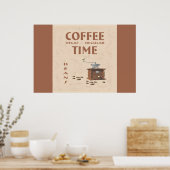 Kaffeezeit Poster (Küche)