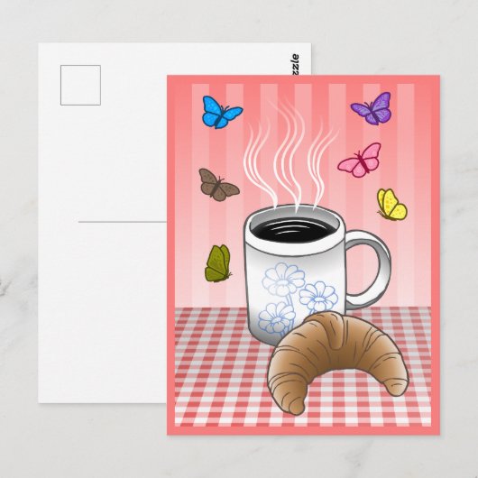 Kaffeezeit Postkarte (Vorne/Hinten)
