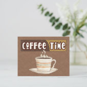 Kaffeezeit Postkarte (Stehend Vorderseite)