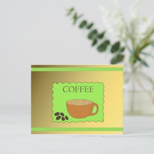 Kaffeezeit Postkarte (Stehend Vorderseite)