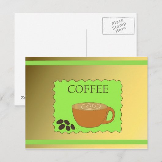 Kaffeezeit Postkarte (Vorne/Hinten)