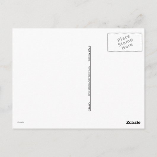 Kaffeezeit Postkarte (Rückseite)