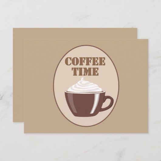 Kaffeezeit Postkarte (Vorne/Hinten)