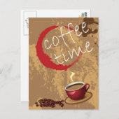 Kaffeezeit Postkarte (Vorne/Hinten)