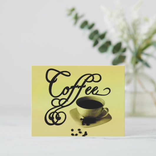 Kaffeezeit Postkarte (Stehend Vorderseite)