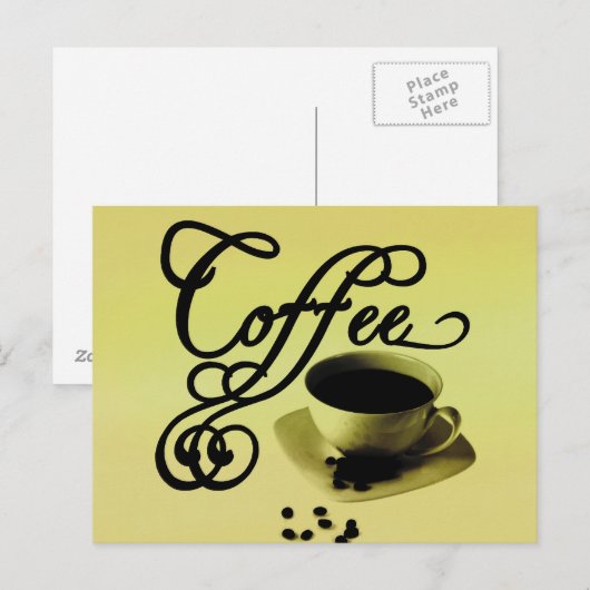 Kaffeezeit Postkarte (Vorne/Hinten)