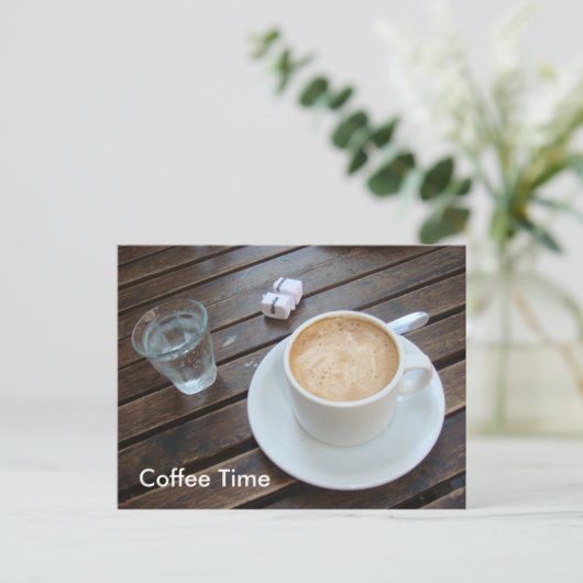 Kaffeezeit Postkarte (Stehend Vorderseite)