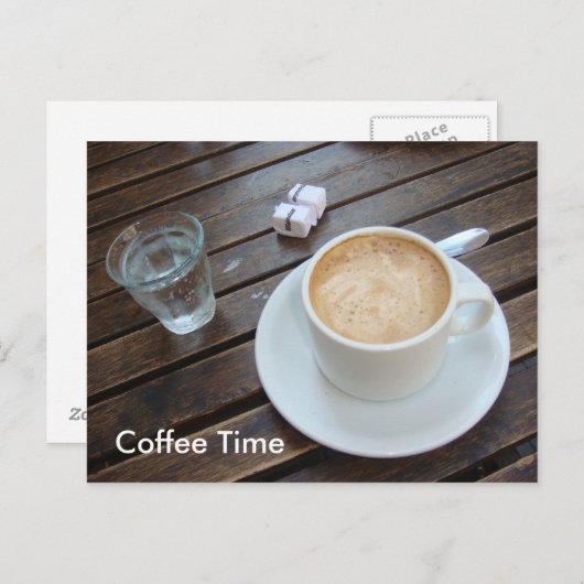 Kaffeezeit Postkarte (Vorne/Hinten)
