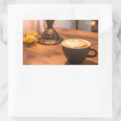 Kaffeezeit Rechteckiger Aufkleber (Tasche)