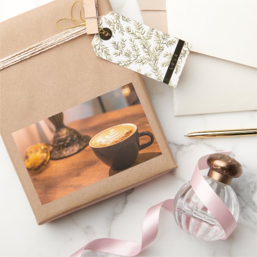 Kaffeezeit Rechteckiger Aufkleber (Schenken)