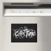 Kaffeezeit-Slogan kompliziert Magnet (In Situ (Geschirrspüler))