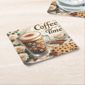 Kaffeezeit - Untersetzer (angewinkelt)