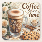 Kaffeezeit - Untersetzer (Vorderseite)