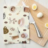 Kaffeezeit Vintages Küchentuch (Viertel Falte)