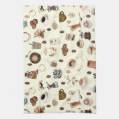Kaffeezeit Vintages Küchentuch (Vertikal)