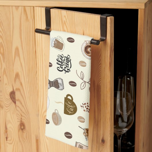 Kaffeezeit Vintages Küchentuch (Drittel gefaltet)