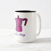 Kaffeezeit Zweifarbige Tasse (VorderseiteRechts)