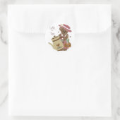 Kaffeezeitaufkleber Runder Aufkleber (Tasche)