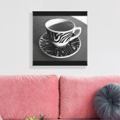 Kaffeezeitkanvas Leinwanddruck (Insitu (Wohnzimmer))