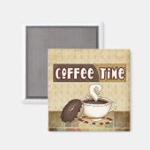 Kaffeezeitmagnet Magnet (Vorderseite/Rückseite)