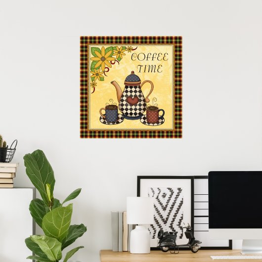 Kaffeezeitplakat Poster (Heimbüro)