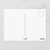 Kaffeezeitwörter für Milchschaum Postkarte (Rückseite)