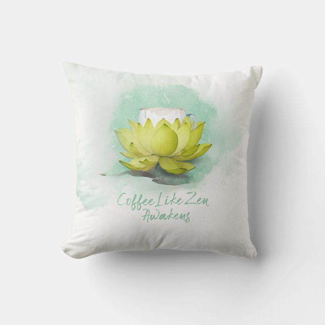 Kaffeezen Kissen (Vorderseite)