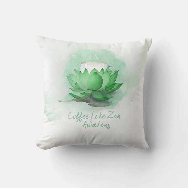 Kaffeezen Kissen (Vorderseite)