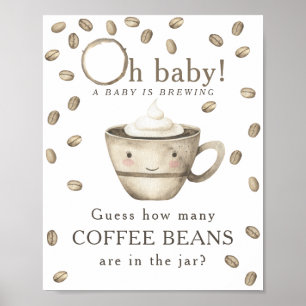 Kaffeezubereitung - Wie viele Kaffeebohnen Poster
