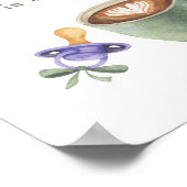 Kaffeezubereitung - Wie viele Kaffeebohnen Poster (Ecke)