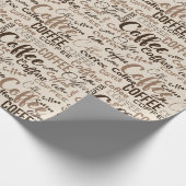 Kaffeezubereitungsrausch Geschenkpapier (Ecke)
