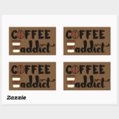 Kaffeezusatz II Rechteckiger Aufkleber (Blatt)