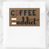 Kaffeezusatz II Rechteckiger Aufkleber (Tasche)