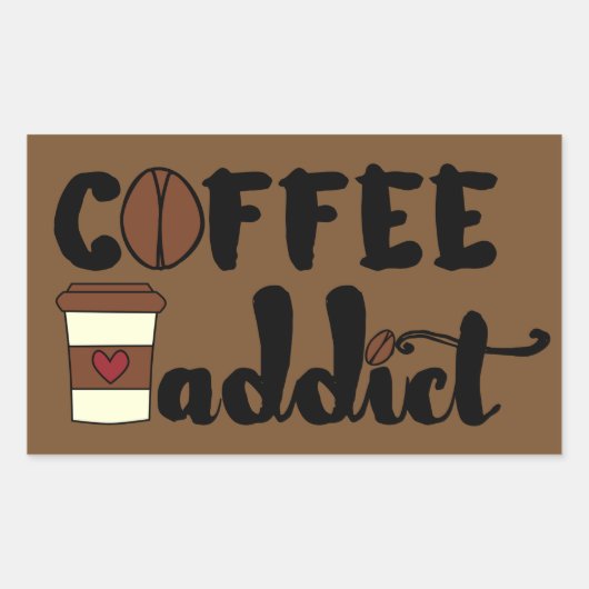 Kaffeezusatz II Rechteckiger Aufkleber (Vorderseite)