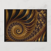 Kaffefedern Fraktal Postkarte (Vorderseite)