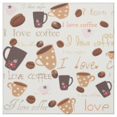 Kaffegewebe der Liebe I Stoff (Muster)