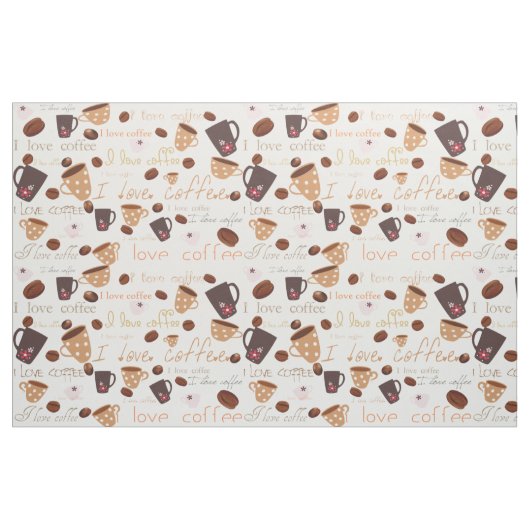 Kaffegewebe der Liebe I Stoff (Fat Quarter (45,7 x 55,9 cm))