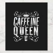Kaffein Königin Weinetikett (Einzelnes Label)