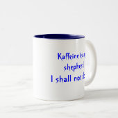 Kaffeine Gebet Zweifarbige Tasse (VorderseiteRechts)