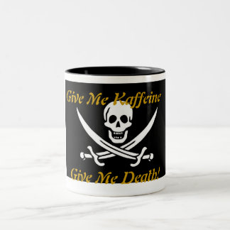 Kaffeine Pirat Zweifarbige Tasse