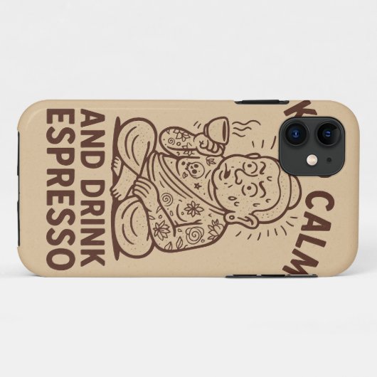 Kaffeinierter Call-Fall Case-Mate iPhone Hülle (Rückseite (Horizontal))