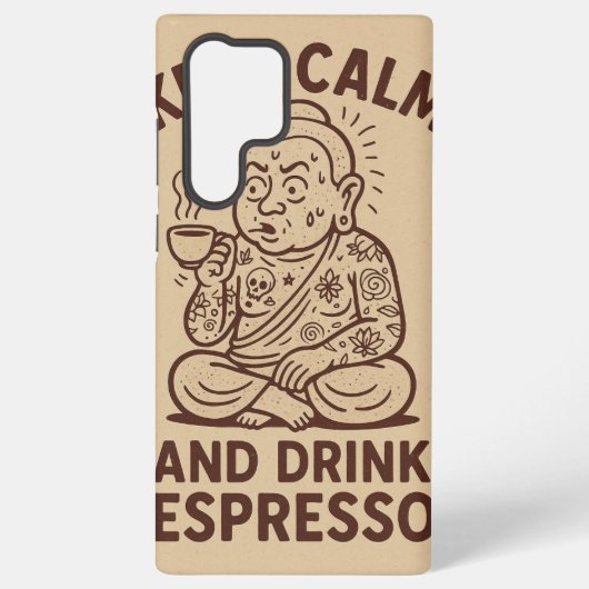 Kaffeinierter Call-Fall Samsung Galaxy Hülle (Rückseite)
