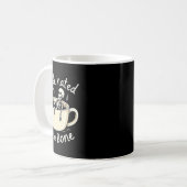 Kaffeinig auf den sonnigen Skelettkaffee Lover Kaffeetasse (Vorderseite Links)