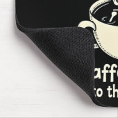 Kaffeinig auf den sonnigen Skelettkaffee Lover Mousepad (Ecke)